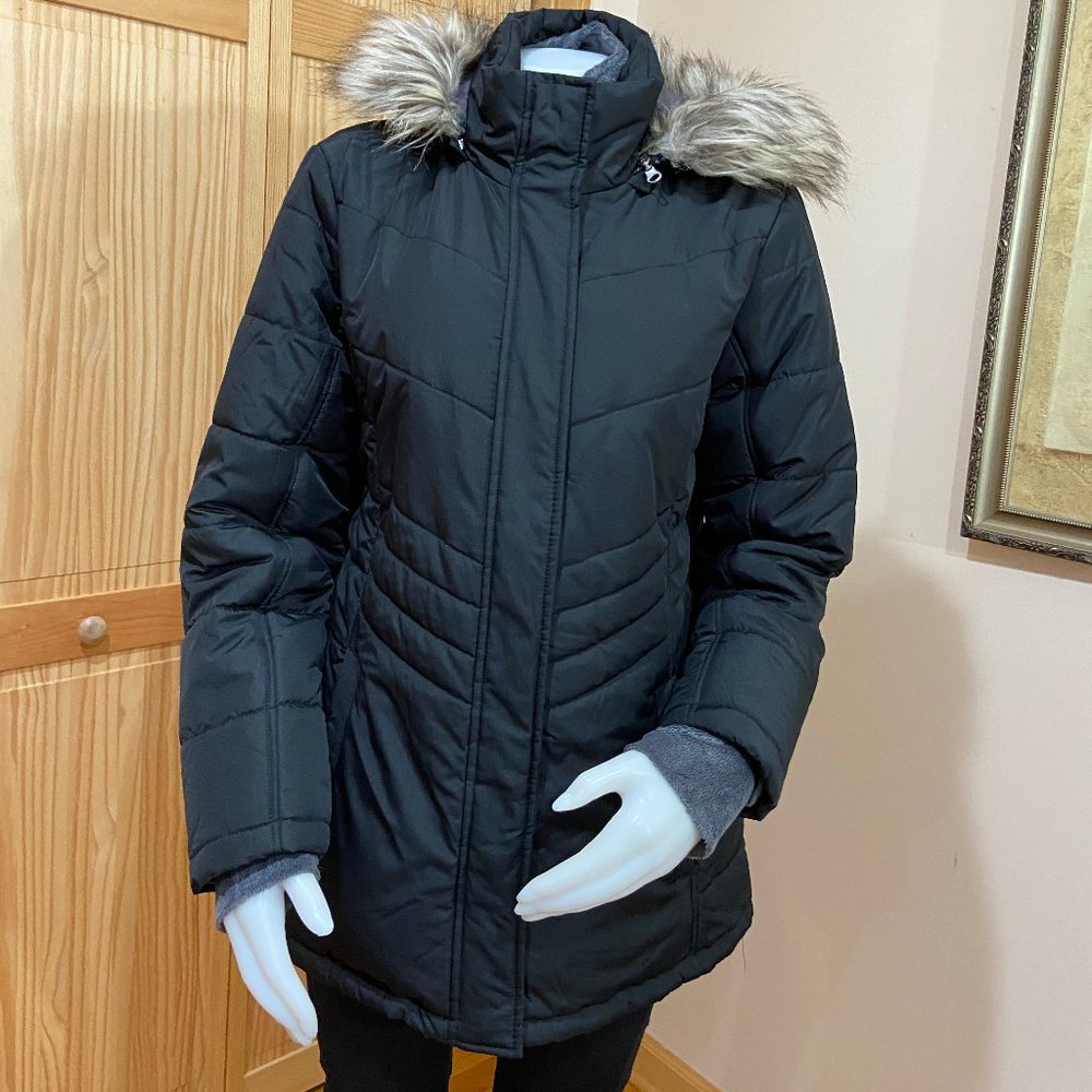 Swisstech Women puffer coat hooded size  L (12-14)